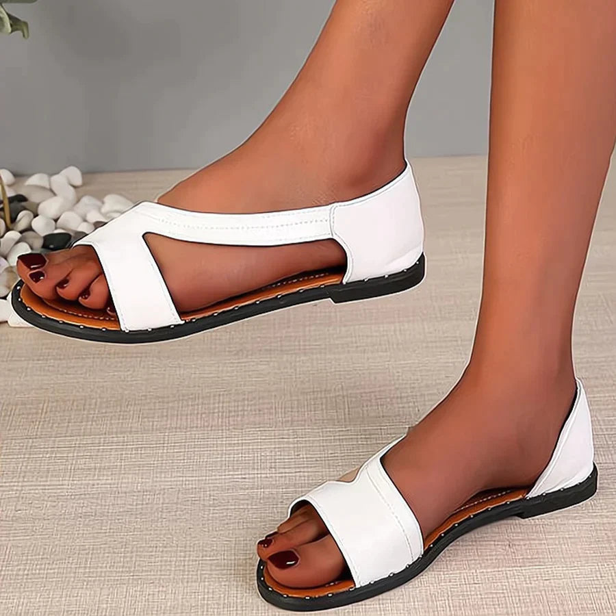 Sköna sandaler i läder